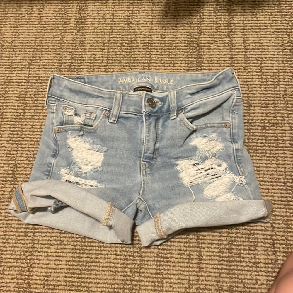 American Eagle jean shorts high waisted